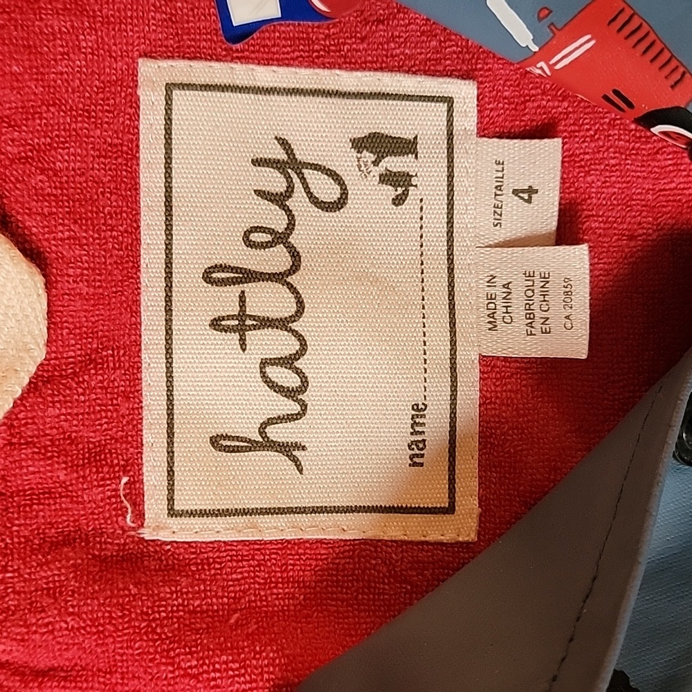 Hatley Red and Blue Kids Raincoat - Picture 2 of 2